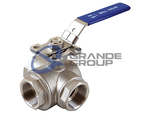 3-Way ball valve with Mounting Pad